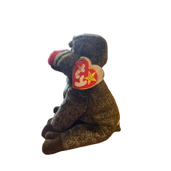 Ty Beanie Baby Cheeks Monkey Plush Toy 1999 Rare Collectible Polyester Fiber Bro - Picture 2 of 9